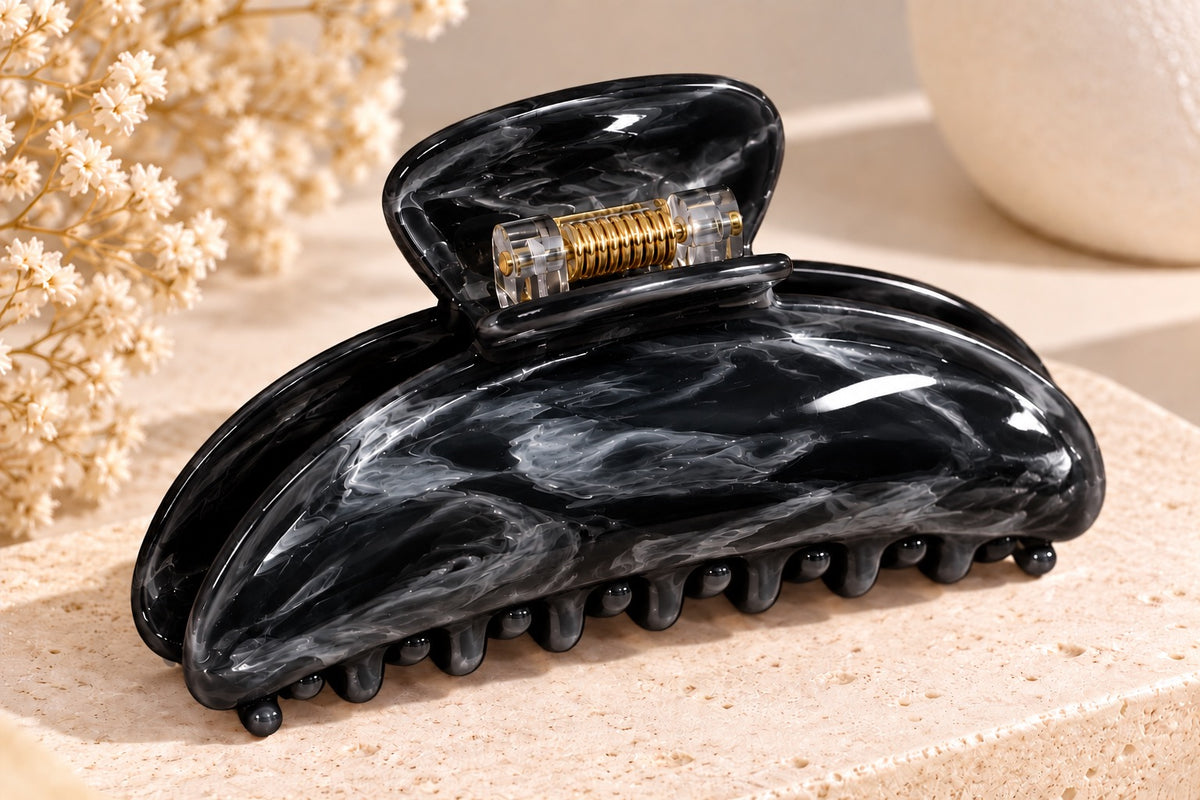 Marble  Hair Claw Clip Size 11*5*4CM
