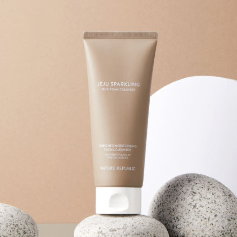 NATURE REPUBLIC Jeju Sparkling Mud Foam Cleanser 150ml – Deep Pore Cleansing Foam | Maison Josie